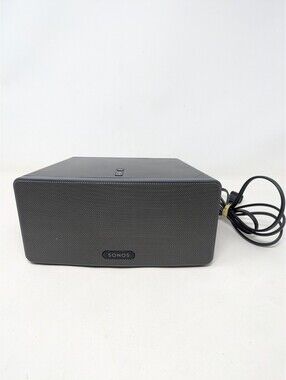 Sonos Play:3 Wireless Smart Speaker Black w/ Power Cord-Tested